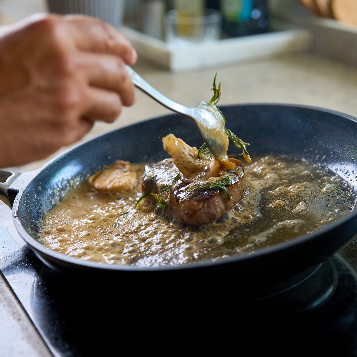 Stekpannor + sauteuse, Keramisk non-stick | 4-set