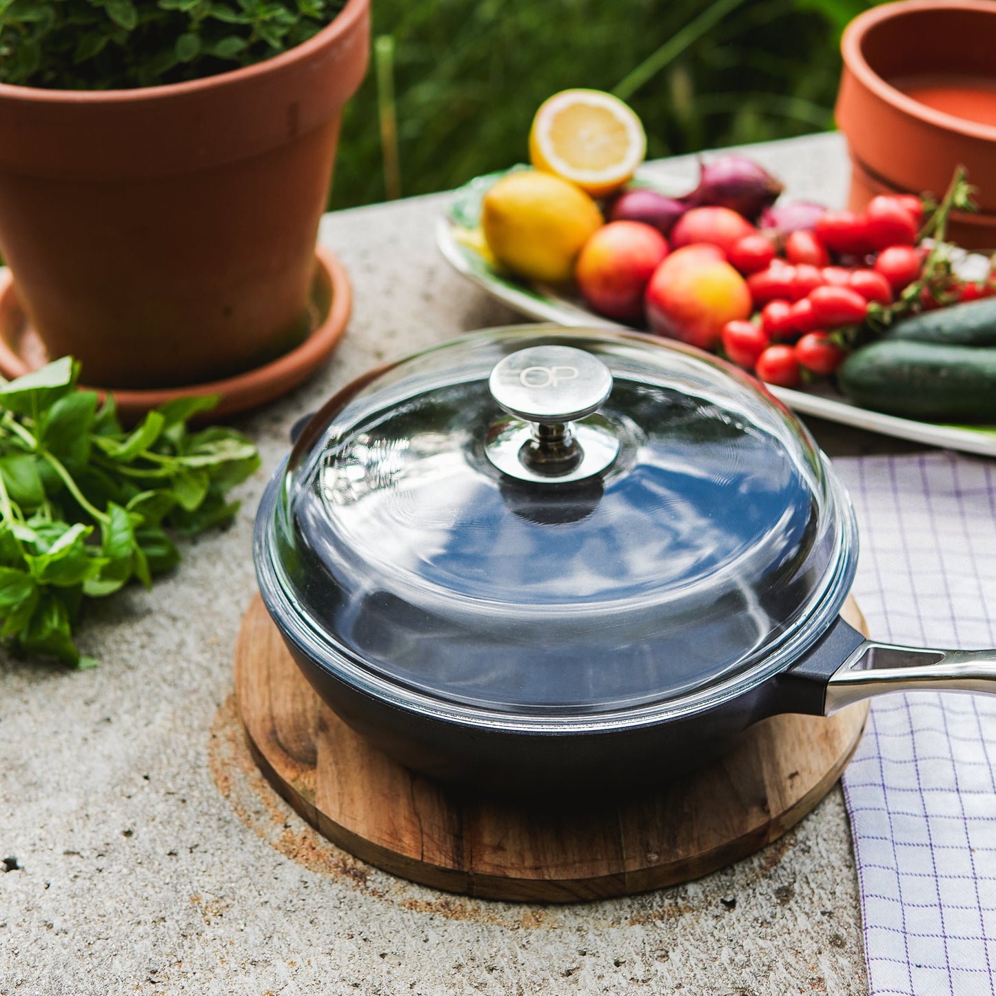 Stekpannor + sauteuse, Keramisk non-stick | 4-set