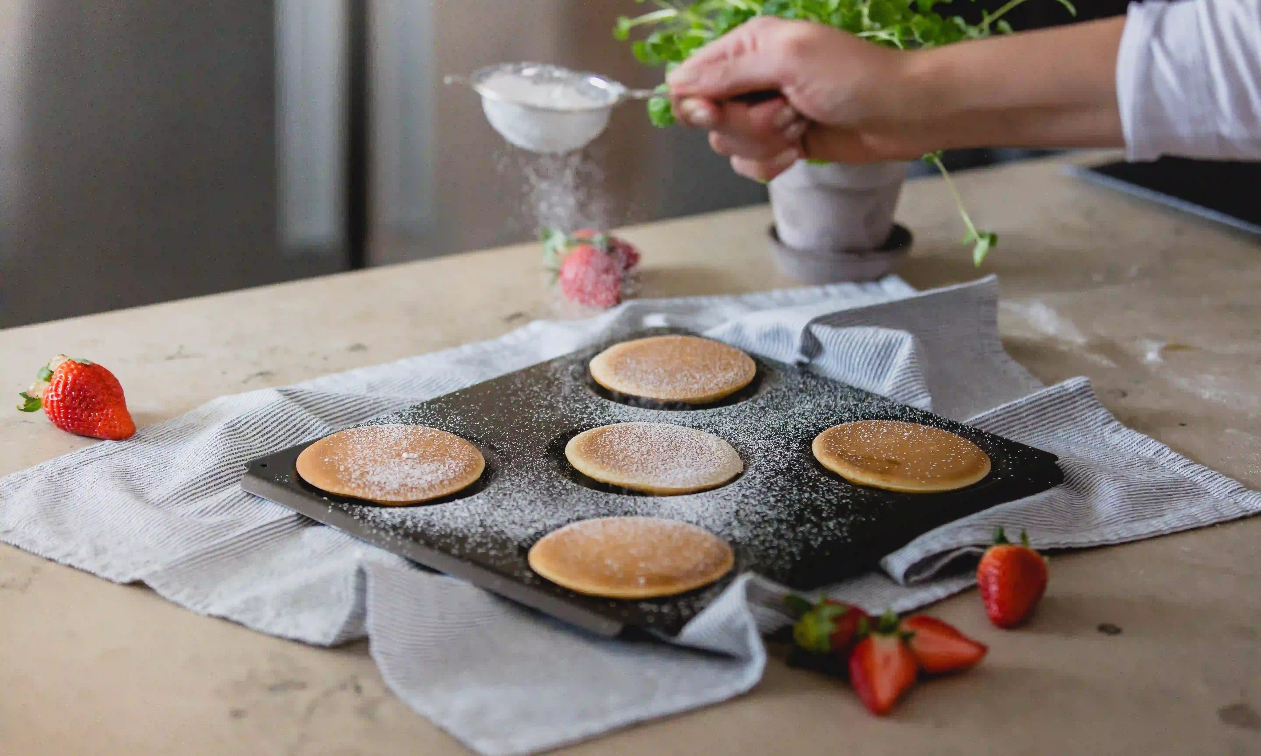 Amerikanska pannkakor i ugn