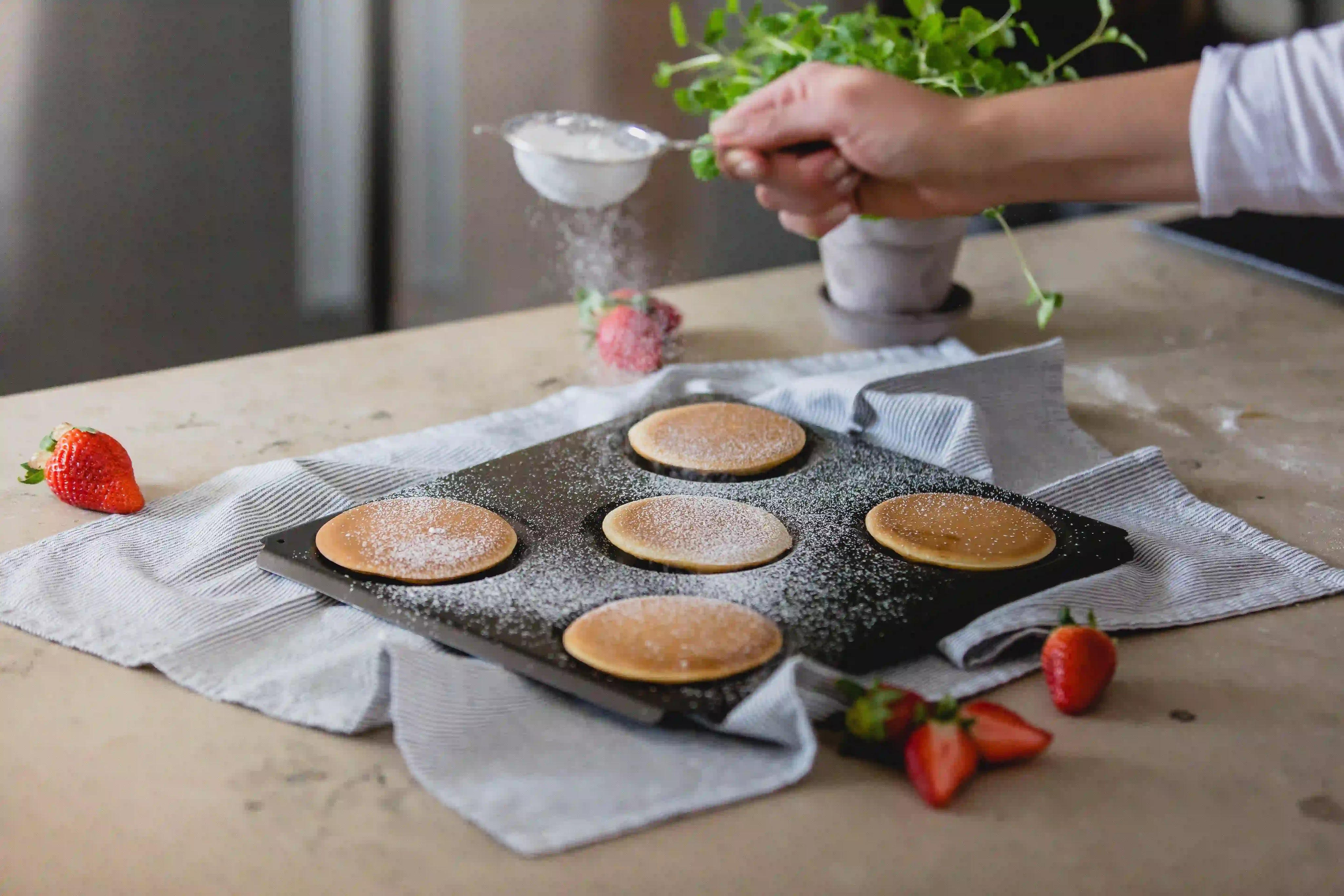 Amerikanska pannkakor i ugn