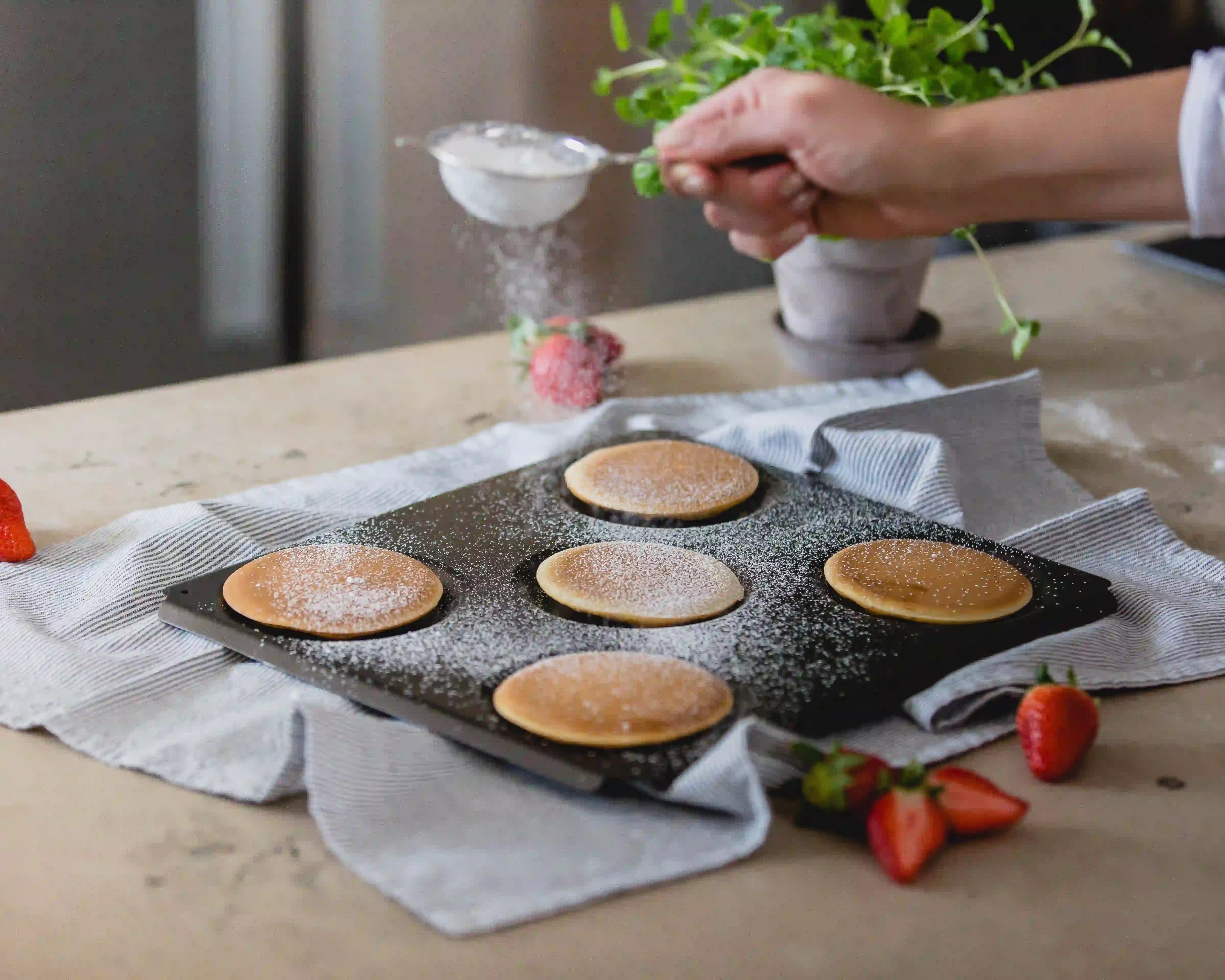 Amerikanska pannkakor i ugn