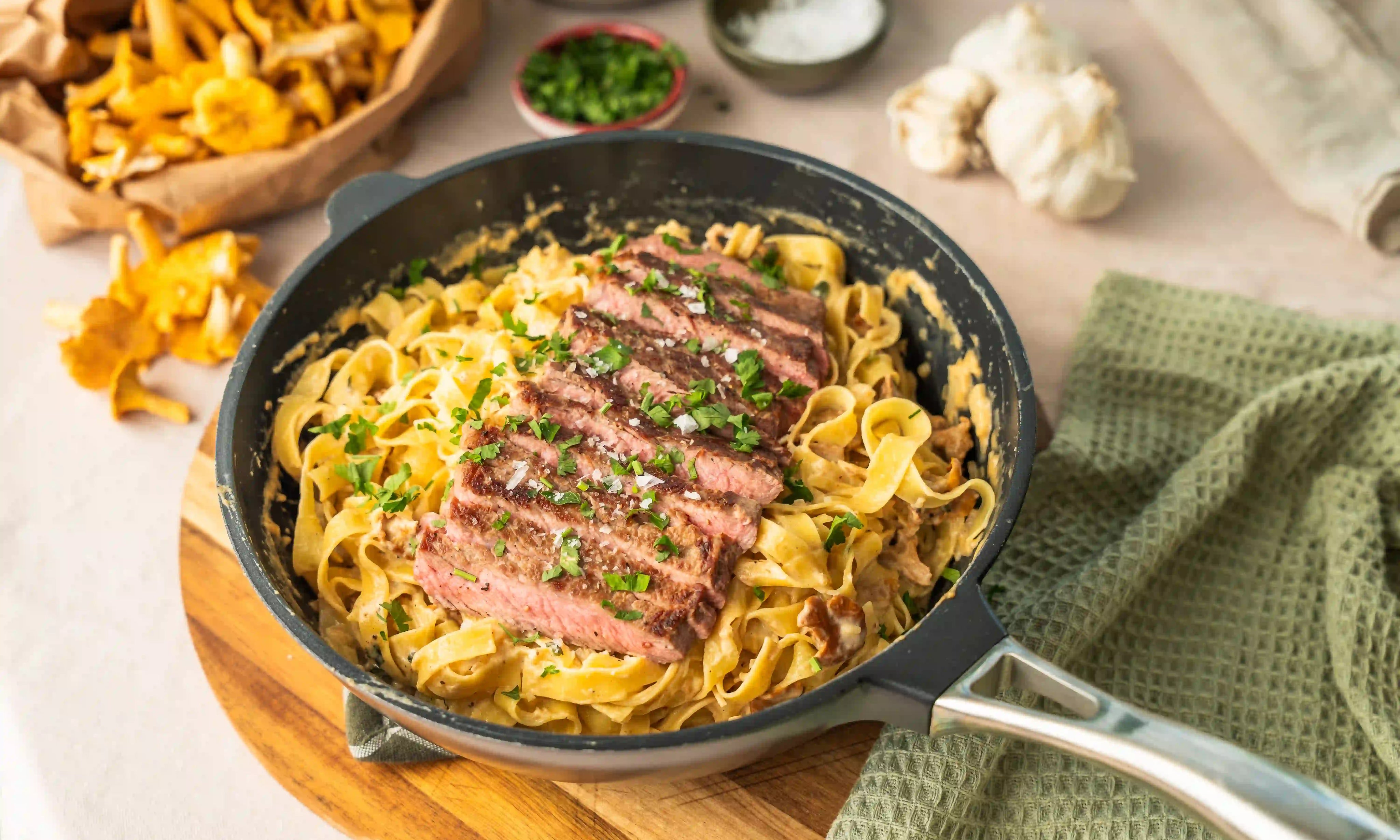onepan traktörpanna pasta recept