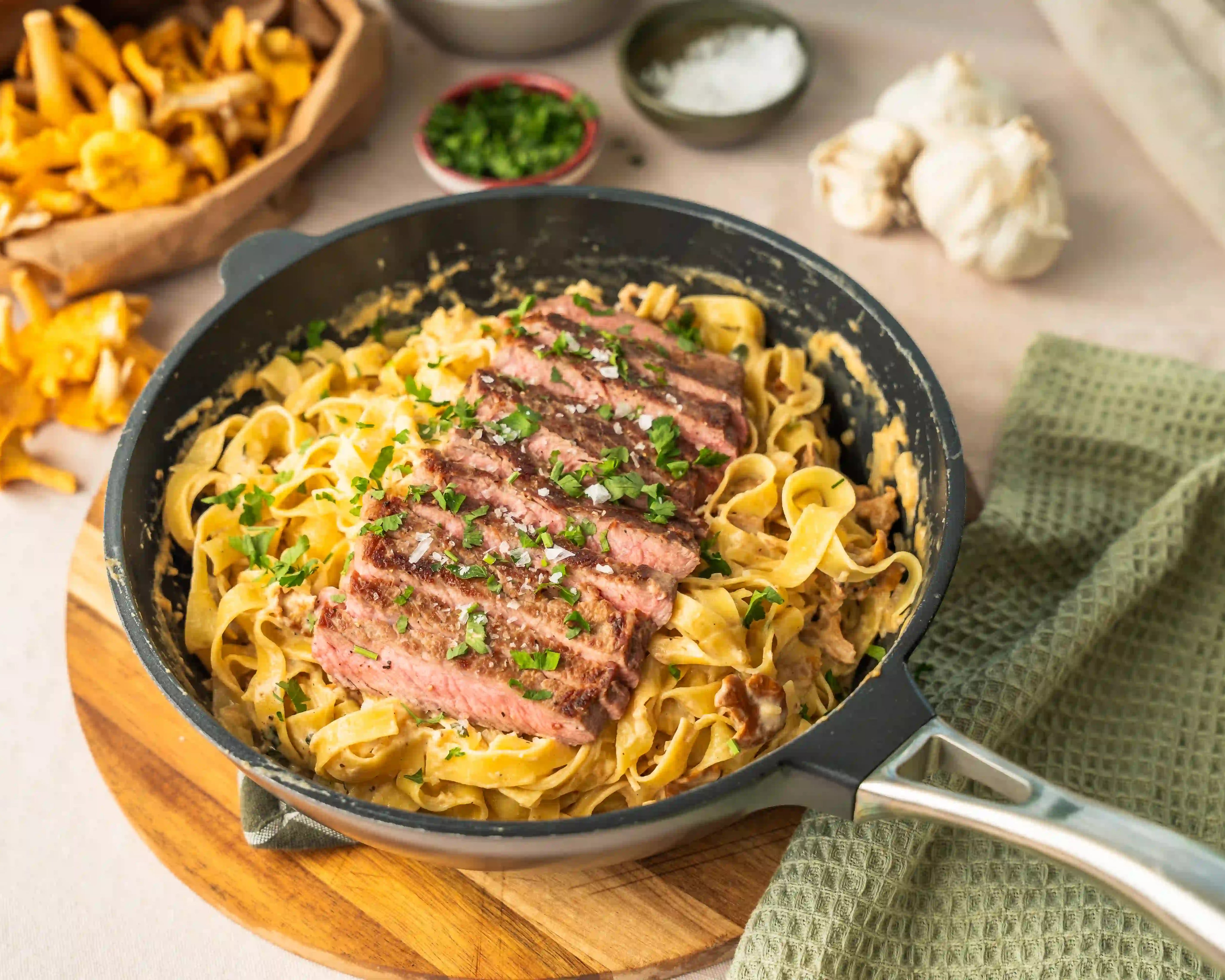 onepan traktörpanna pasta recept