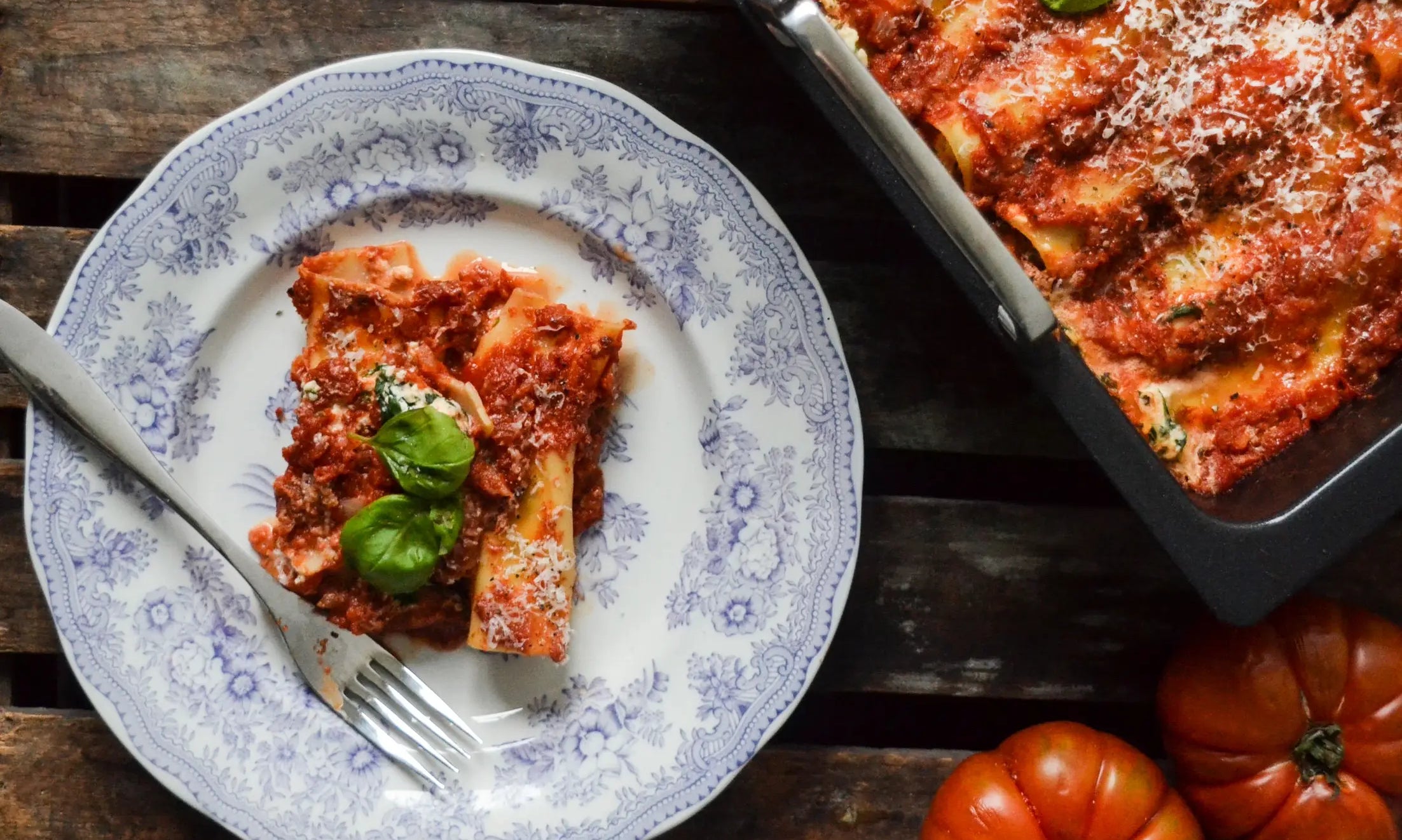 Cannelloni med ricotta och spenat i tomatsås – allt lagat i OneServe