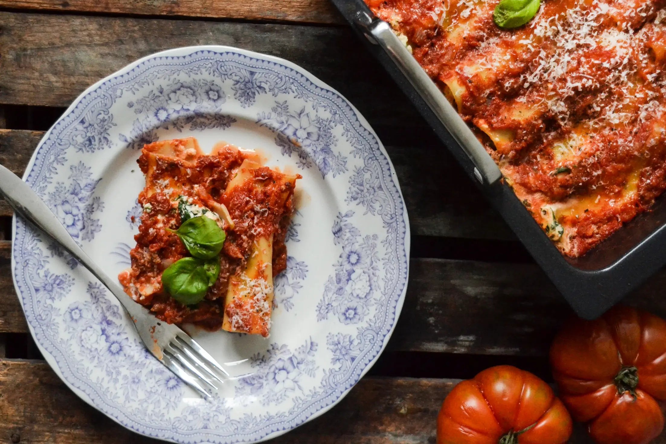 Cannelloni med ricotta och spenat i tomatsås – allt lagat i OneServe