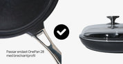 OnePan Lock 28 | Passar modellen med bred kantprofil